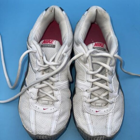Nike Womens Reax Run 5 407987-116 White Lace Up Low Top Running Shoes Size 8 - Picture 10 of 12